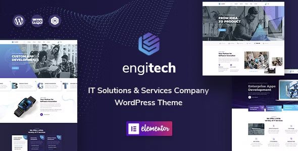 Download Engitech-Modern IT Services Theme-Full Customization Business Solutions