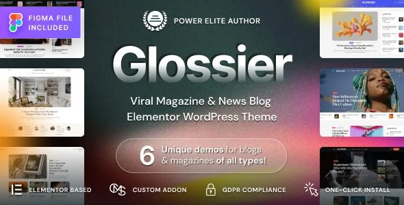 Download Glossier-Modern Magazine Design-Social Buzz & Viral Content-Free