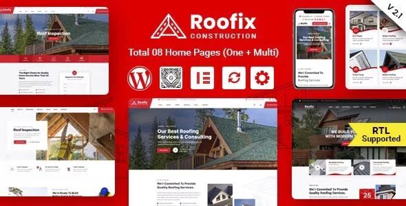 Download Roofix-Premium Roofing Design-Local Services SEO Friendly Home Builder