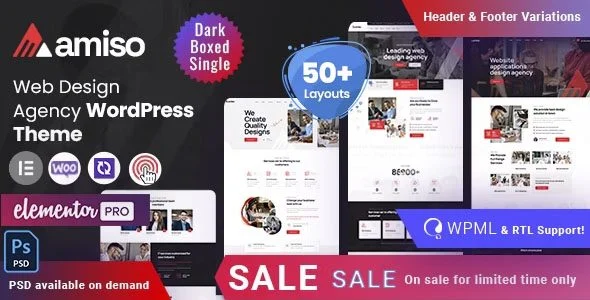 Download Amiso-Premium Design Agency-Themes Creative Business Marketing