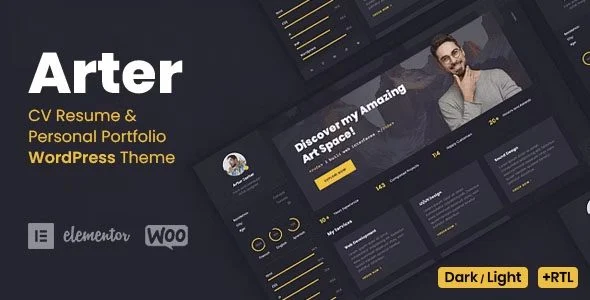 Download Arter-Professional Resume Theme-Modern Design-Business Career Education