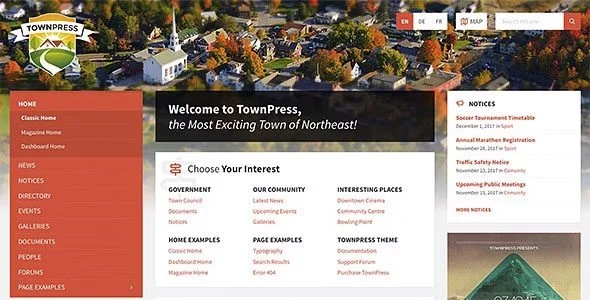 Download TownPress-Political Government WordPress Theme-Local Services-Democracy Communication-Audit Trail