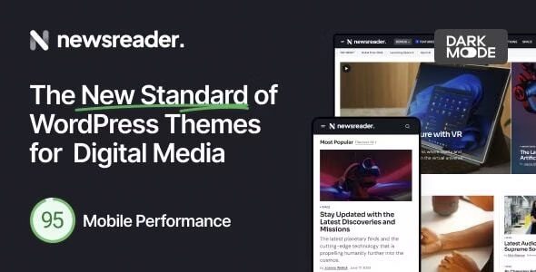 Download Newsreader-Premium Digital Media News Blog Theme Advanced Features SEO Optimized