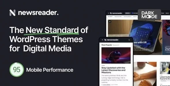 Download Newsreader-Premium Digital Media News Blog Theme Advanced Features SEO Optimized