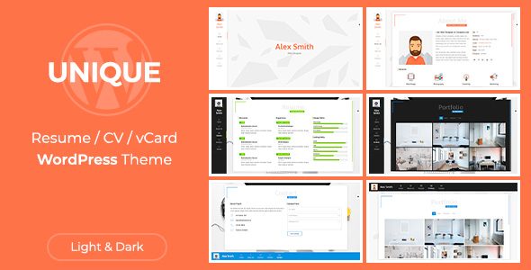 Download Resume CV vCard-Professional Resume Builder-CV Creator Free Theme