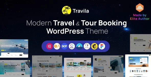 Download Travila-Responsive Travel Booking WordPress Theme for travel agencies SEO trip planning premium