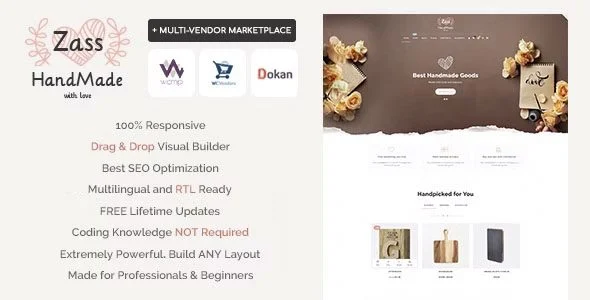 Download Zass-Handmade Artists Shop Theme-Free Premium Design