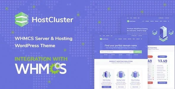 Download HostCluster-Free WHMCS Integration-Blog Hosting Design-Premium Support