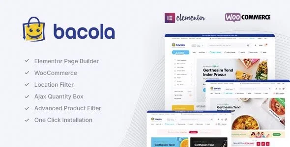 Download Bacola-Free Grocery Food eCommerce Theme for online store sales