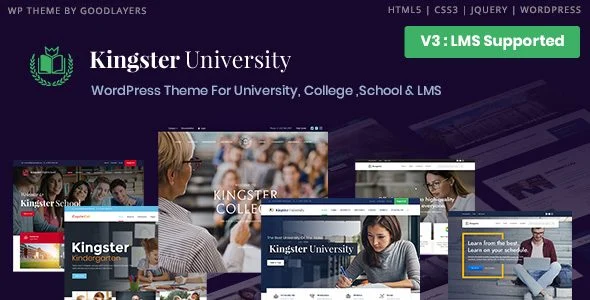 Download Kingster-Education School Template-Student Courses Blog Free