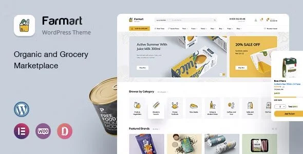 Download Farmart-Full Organic Grocery Marketplace Theme for Online Stores