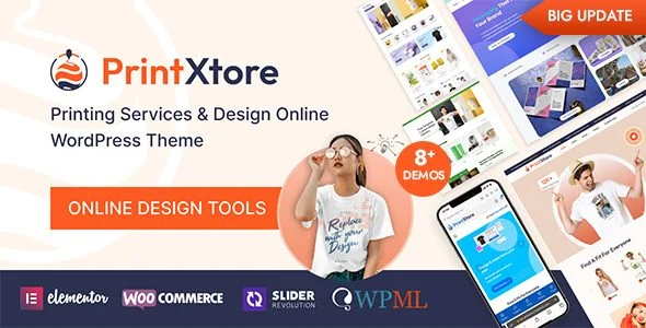 Download PrintXtore-Printing Services Online-Design WooCommerce Premium