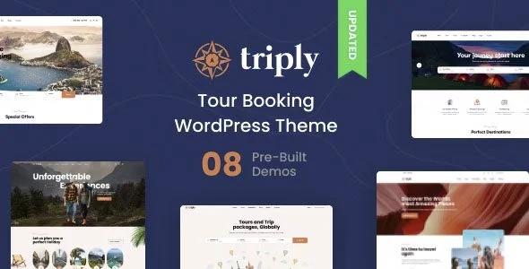 Download Triply Tour Booking WP Theme- Easy Booking- Online Events Flexible Marketing