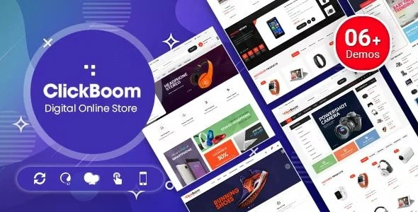 Download ClickBoom -Multi-Homepage Designs-E-commerce Boost Digital Store Free