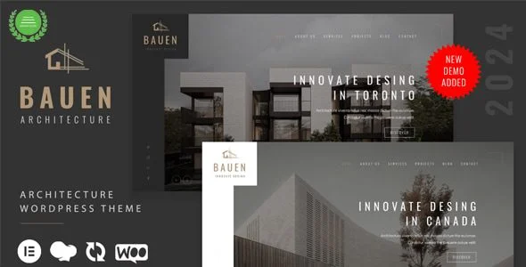 Download BAUEN - Modern Architecture Interior Design Elementor Theme
