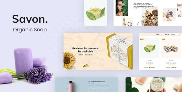 Download Savon-Handmade Shop Theme-Shopify Ready-Elegant Design-Free