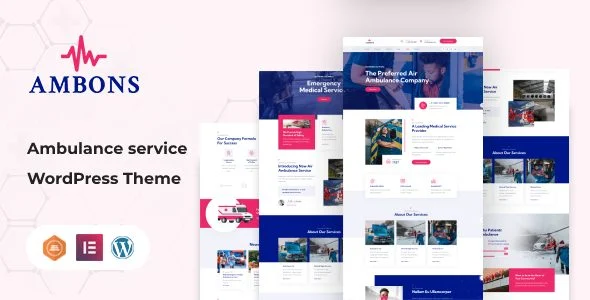 Download Ambons-Premium Ambulance Service Theme-Emergency Medical Services Healthcare Design Modern