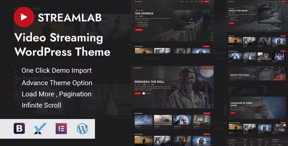 Download Streamlab-Responsive Video Theme for Live Streaming-Online Media Entertainment