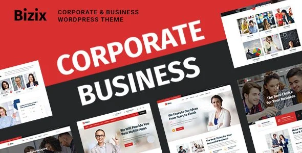 Download Bizix-Corporate Business Theme professional design modern elegant free premium