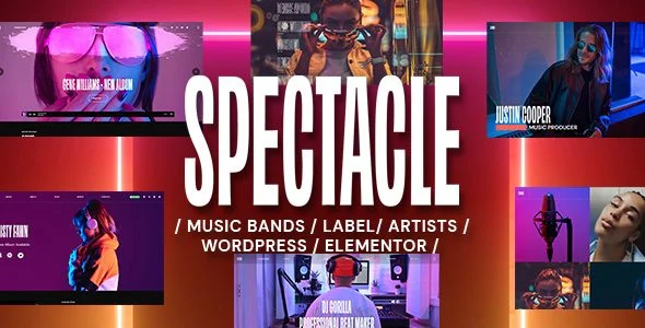 Download Spectacle-Music WordPress Theme-Professional Design-Online Music Store-E-commerce Ready-High Conversion