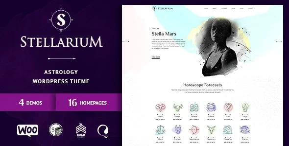 Download Stellarium-Horoscope Astrology WordPress Theme Premium stargazing celestial navigation astrology charts