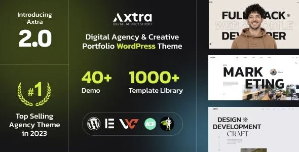 Download Axtra Creative Portfolio Theme-Visual Branding Digital Marketing Agency Freelancer