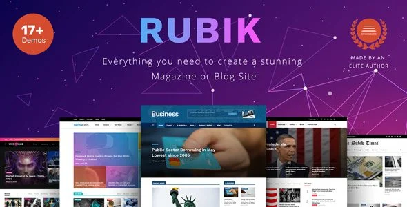 Download Rubik-Premium-News Magazine Blog Theme Creative Design SEO Friendly