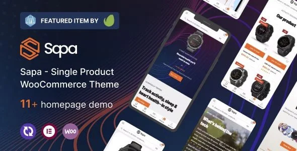 Download Sapa-Free Premium Product Landing Page for WooCommerce E-commerce Sales Conversion