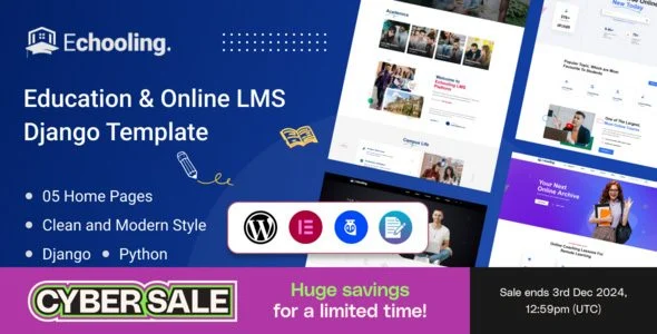 Download Echooling - Responsive Education Theme - Online Learning Academia Course Platform Premium