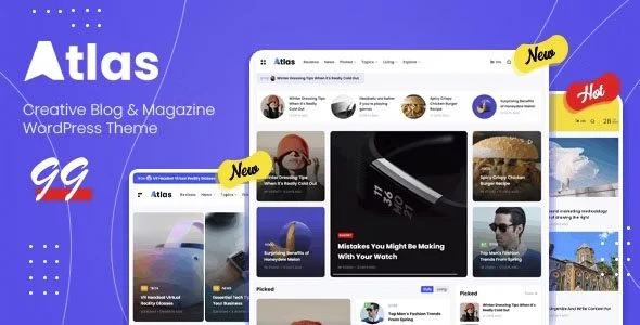 Download Atlas Creative Blog News Theme Dynamic Design SEO Friendly Conversion Boost