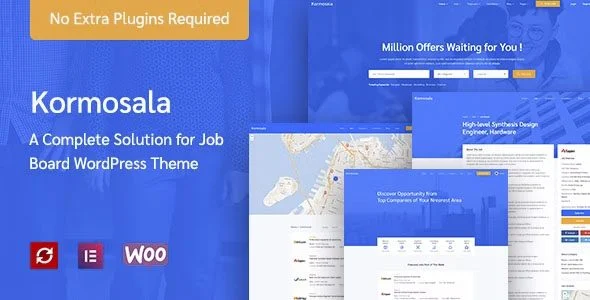 Download Kormosala Job Board Theme for professional listings career opportunities recruitment SEO friendly