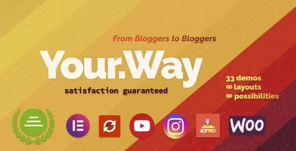 Download YourWay -Responsive Design-Blogging Portfolio Ecommerce Creative
