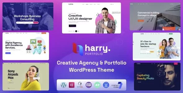 Download Harry Creative Portfolio Agency Theme for Agency Portfolio Freelancer Business Websites