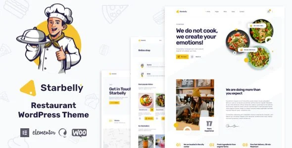 Download Starbelly-Modern Restaurant Cafe Theme-Responsive Design-Elegant UI-Dining Reviews