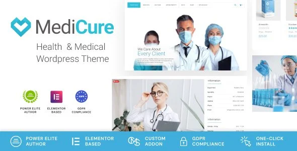 Download MediCure-Modern Health Design-Responsive Med Spa Clinic Theme Professional Medical Website