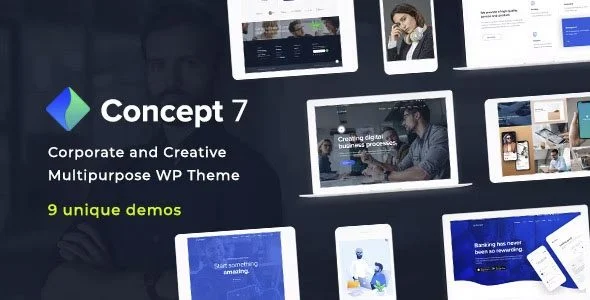 Download Concept Seven Responsive Business Marketing Design Free