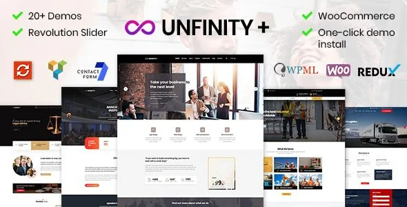Download Unfinity-One Page Design-Responsive Layout-Business Themes