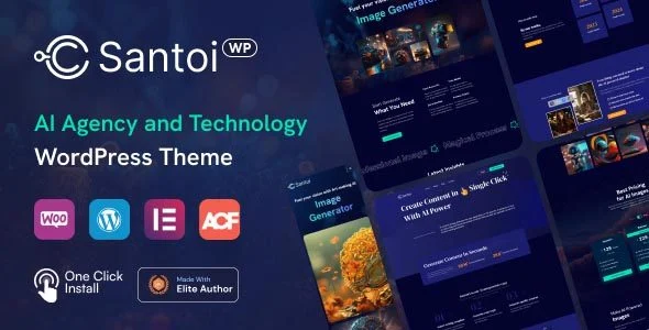 Download Santoi-AI Agency Tech Theme-Modern Business Creative Digital Marketing