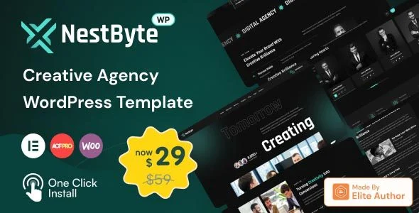 Download Nestbyte-Creative Agency Startup Theme-Modern Design Business Marketing Free