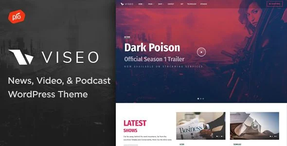 Download Viseo-News Video Podcast Theme-Easy Customization-Highly Responsive-Blog Ready-Free