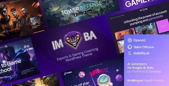 Download Imba- Esports Gaming Coaching Theme -Premium Sports Strategy Digital Marketing