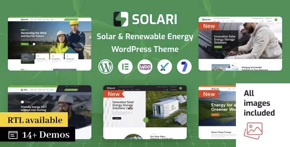 Download Solari-Eco Solar Energy WordPress Theme Sustainable Green Clean Energy