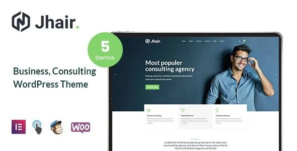 Download Jhair Business Consulting Theme Professional Lead Gen Marketing Freelancer
