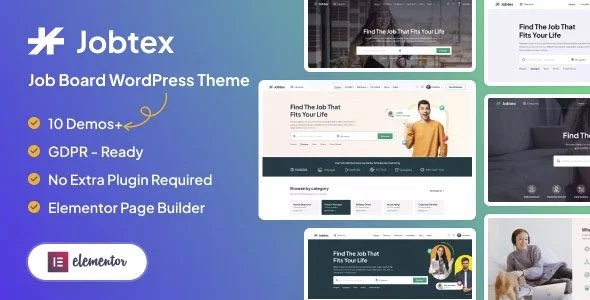 Download Jobtex-Professional Job Board Theme-Free Resume Builder-Digital Careers