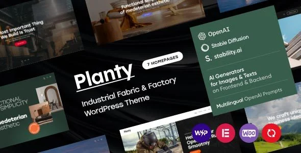 Download Planty Premium - Modern Factory Shop - Industrial Design Retail Store
