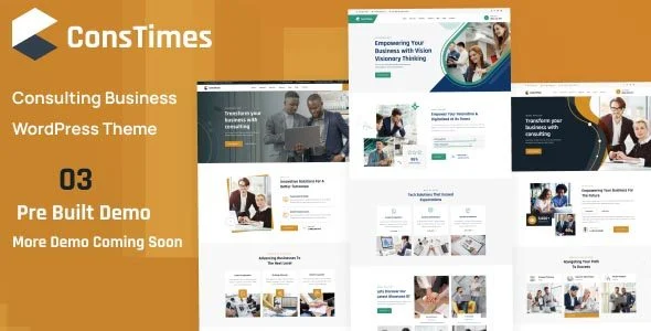 Download ConsTimes-Modern Consulting Theme-Sustainable Business Growth Professional Design Expert Marketing Leadership