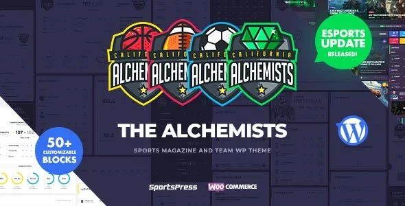 Download Alchemists-Sports eSports Gaming Club News Premium Theme