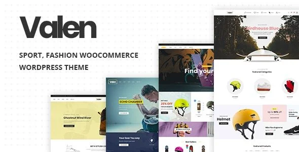 Download Valen WooCommerce Theme-Sport Fashion Design Elegant Free