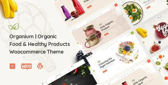 Download Organium Premium Healthy Organic Food WooCommerce Theme Fresh Produce Eco-Friendly Cooking