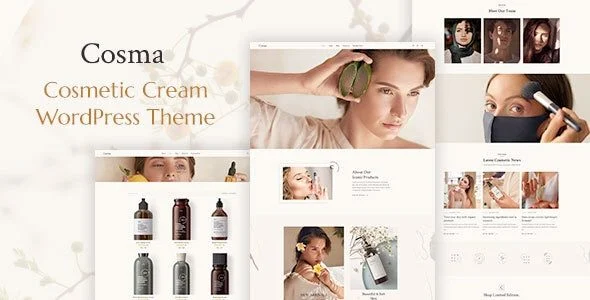 Download Cosma-Free Beauty Blog Theme-Responsive Design-Elegant Layout-Skin Care Shop